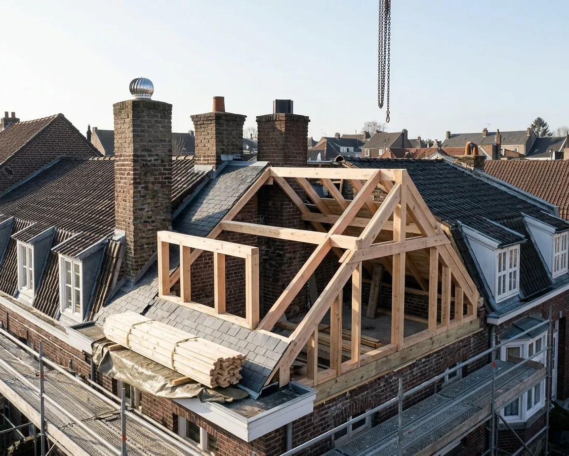 Maison surélevée avec étage ajouté à Asnières-sur-Seine Maison surélevée avec étage ajouté à Asnières-sur-Seine